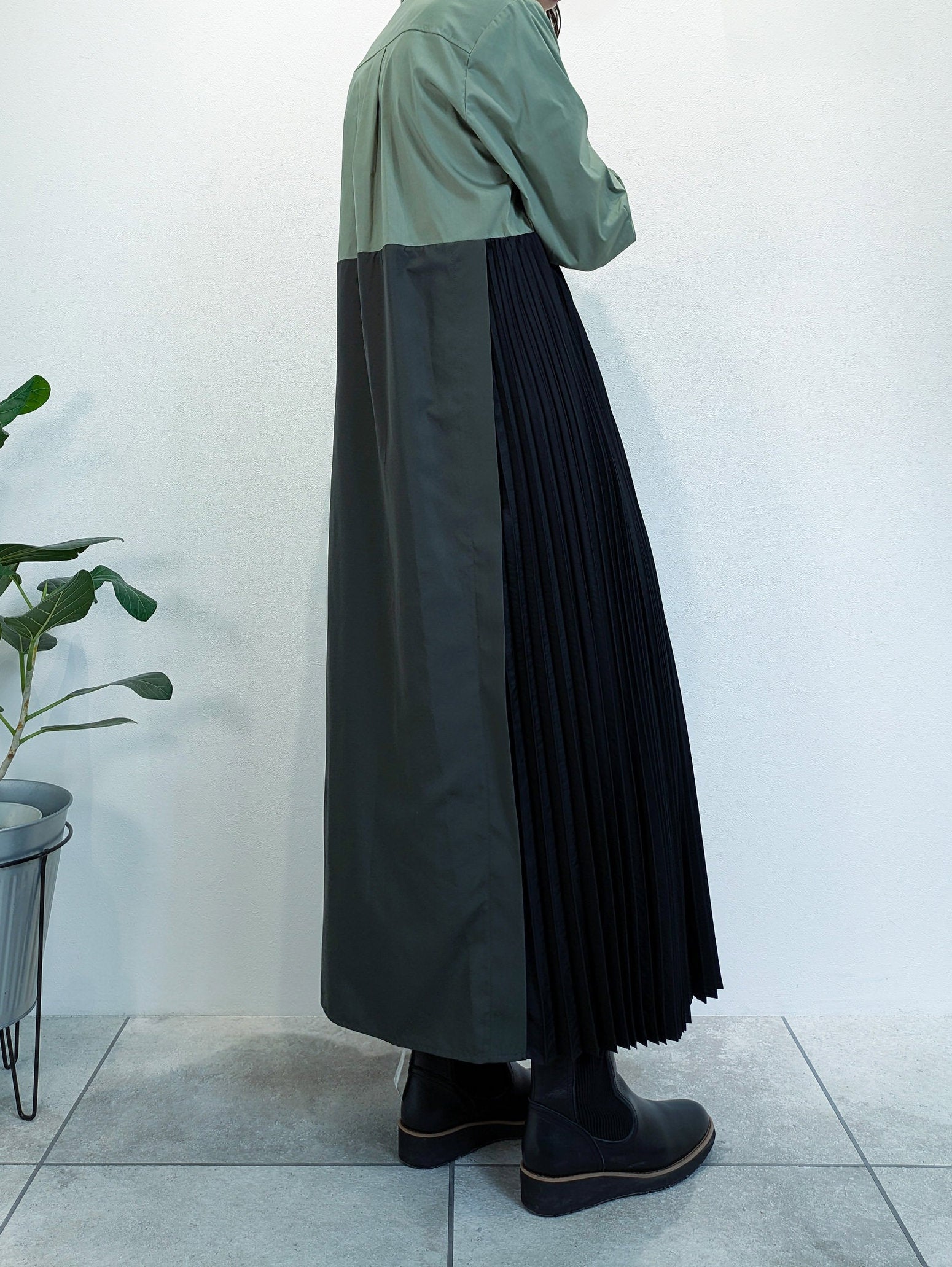 2wayシャツワンピース