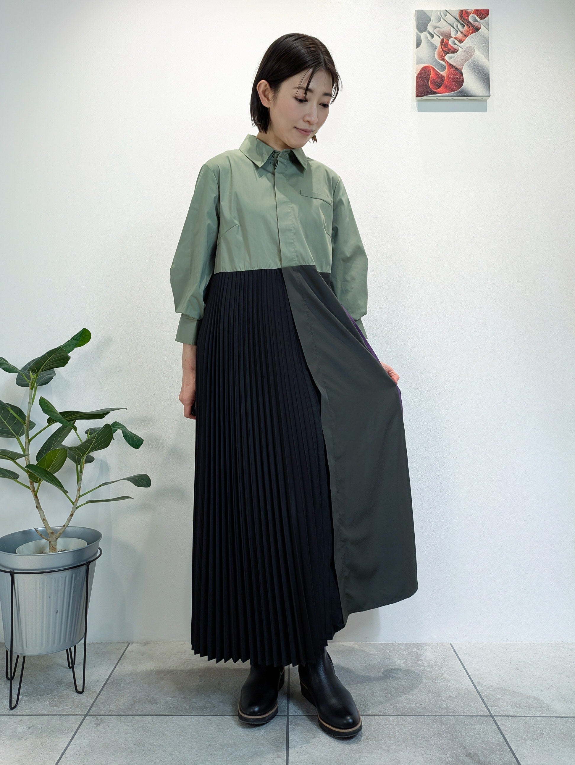 2wayシャツワンピース