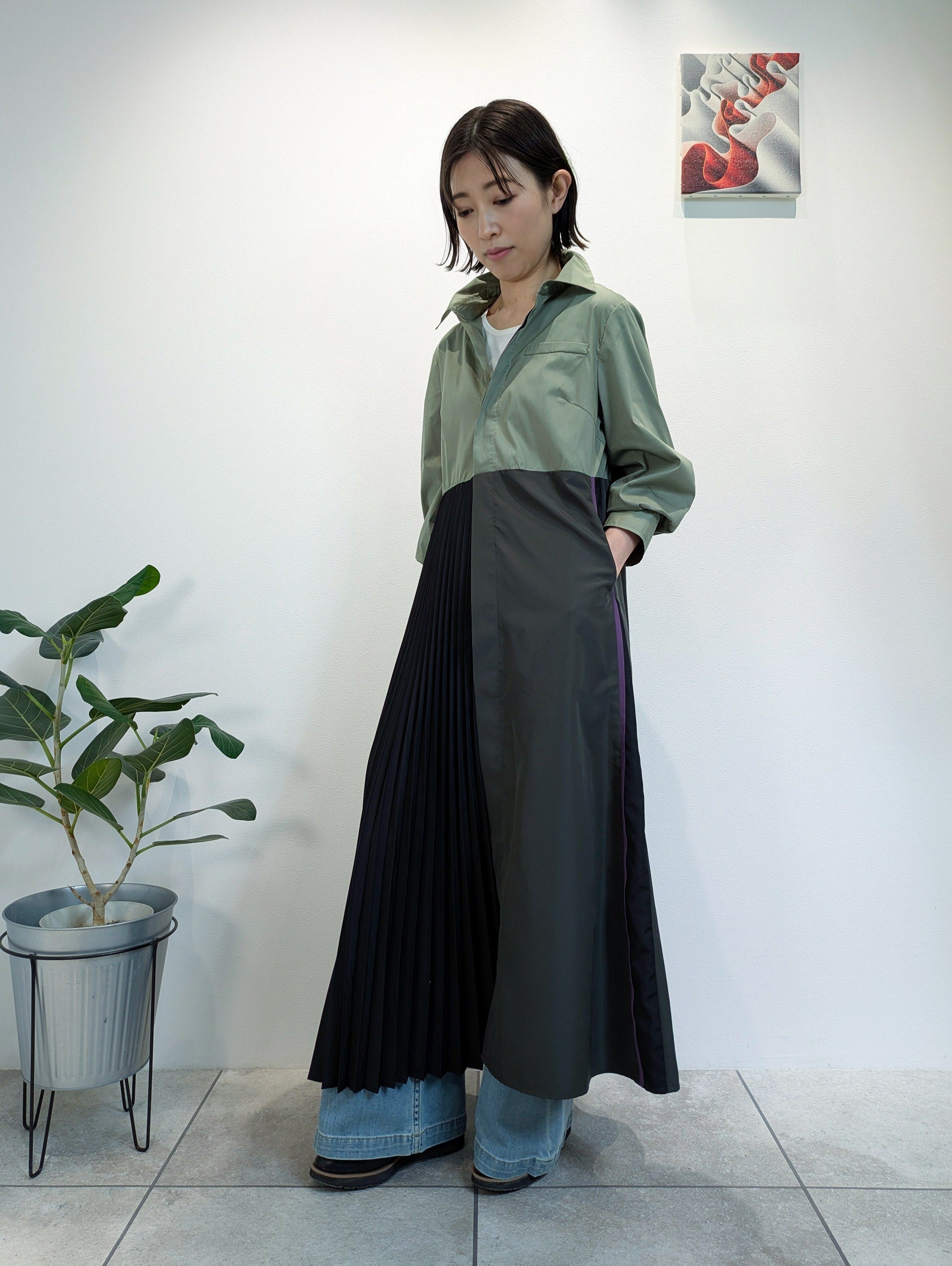 2wayシャツワンピース