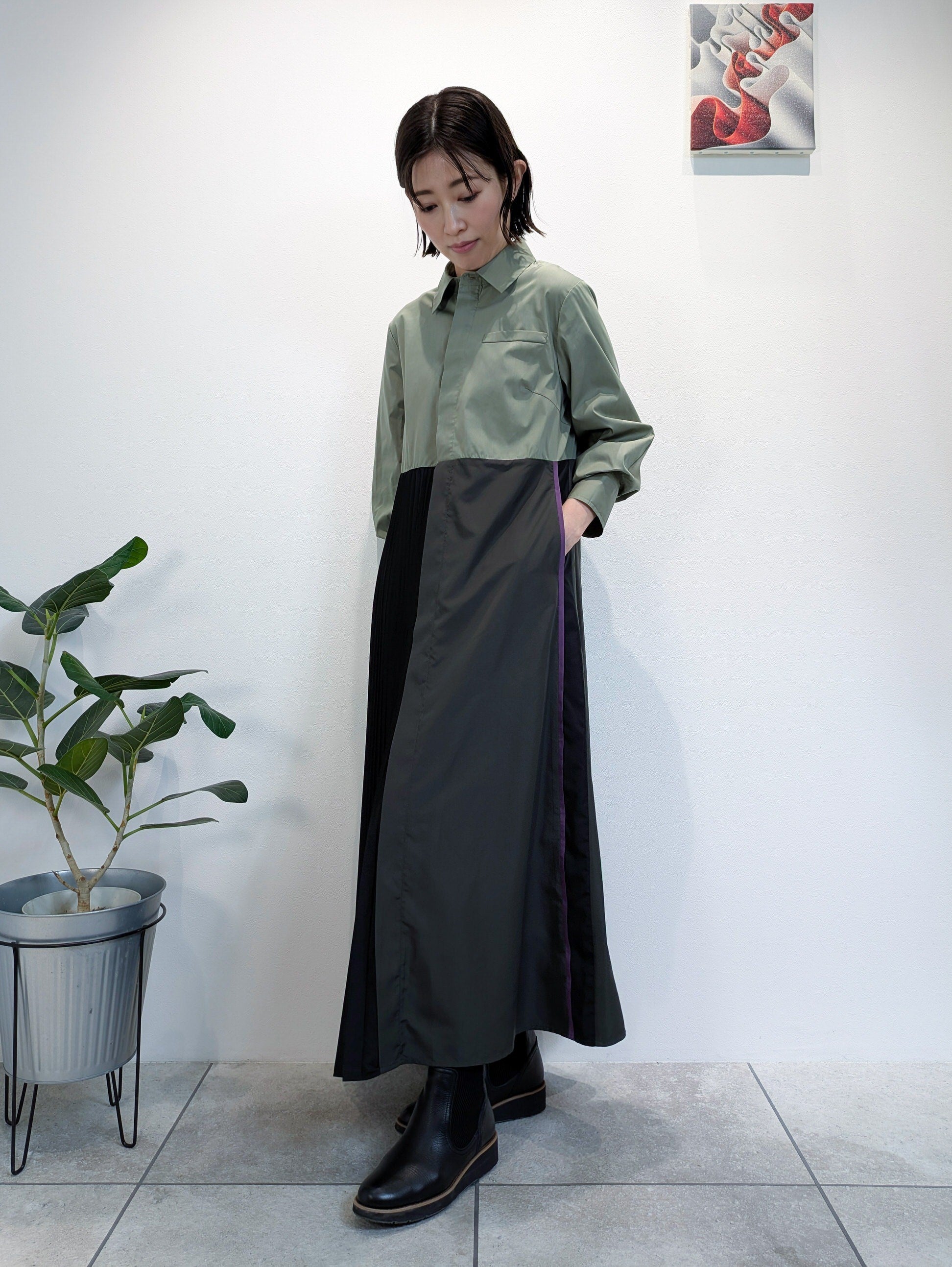 2wayシャツワンピース