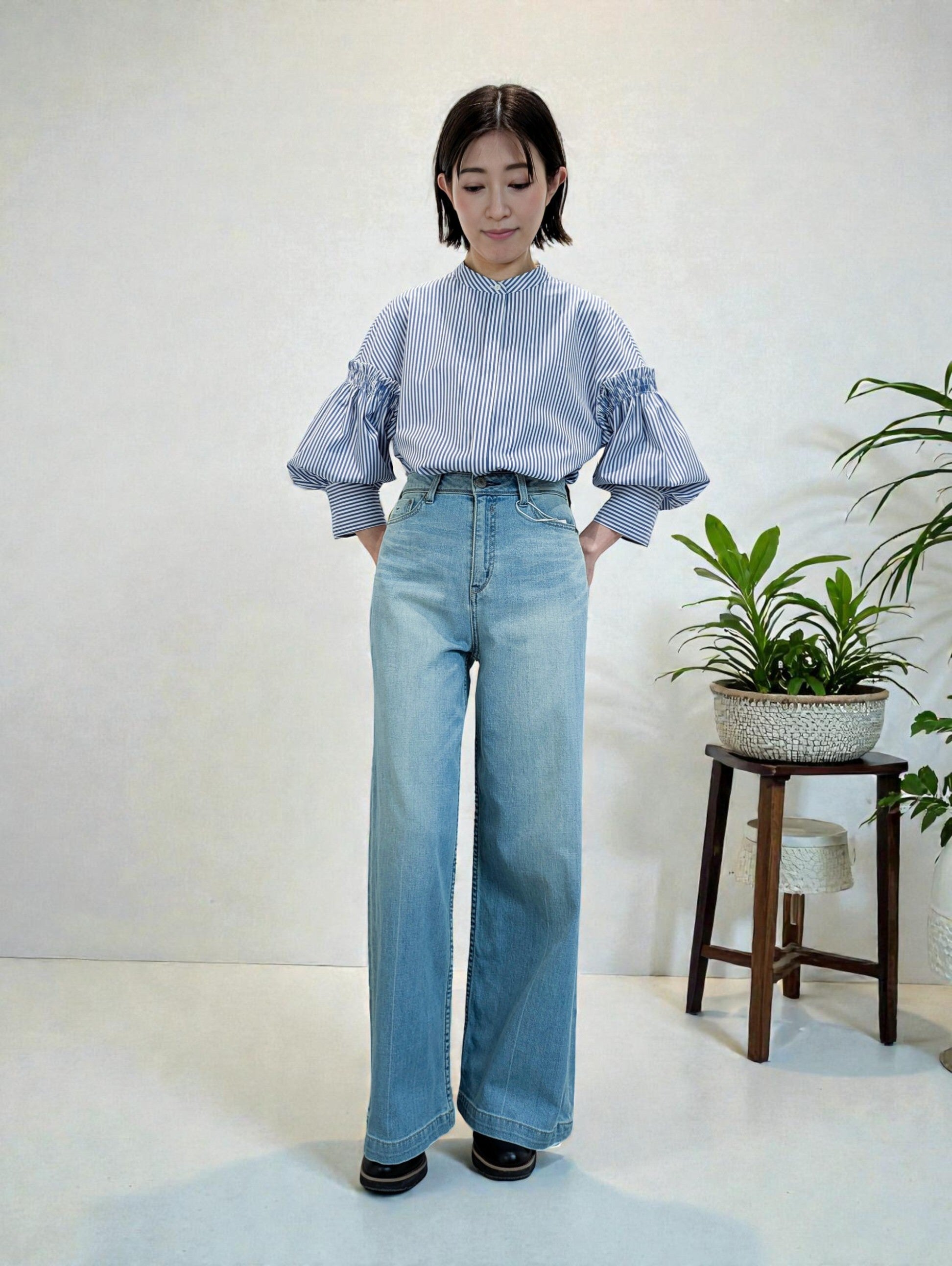 ボリュームスリーブシャツ