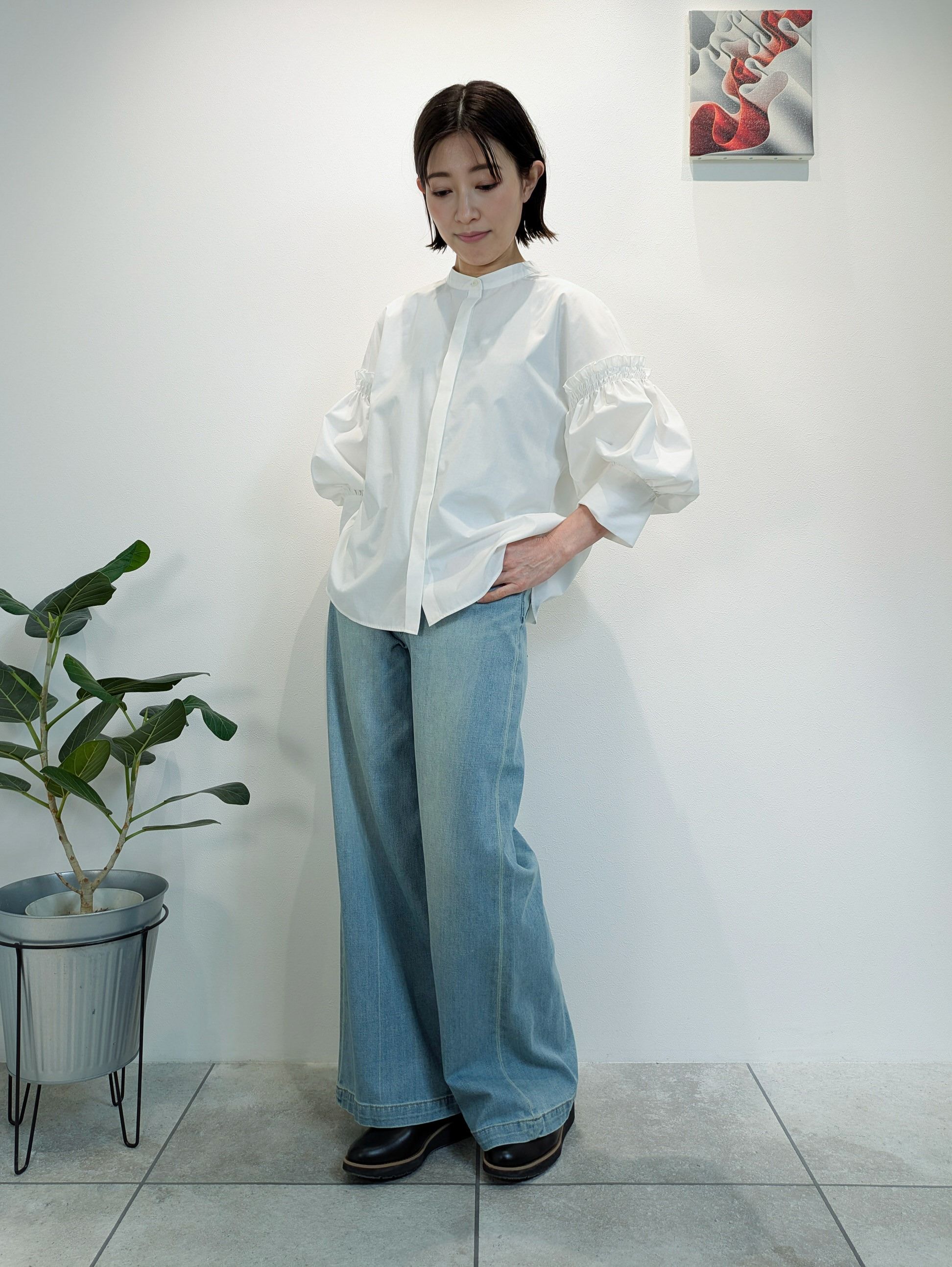 ボリュームスリーブシャツ