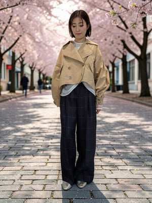 テントラインショートトレンチコート