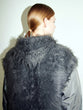 Feather Yarn Long Gilet