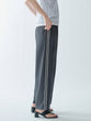 Color-blocked piping pants