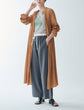 Stand collar shirt dress