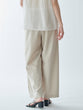 Color-blocked piping pants