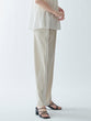 Color-blocked piping pants