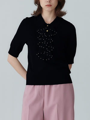 Ruffle design knit