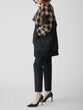 Block Check Long Blouson