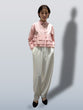 Frill striped blouse