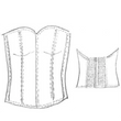 Ruched denim bustier