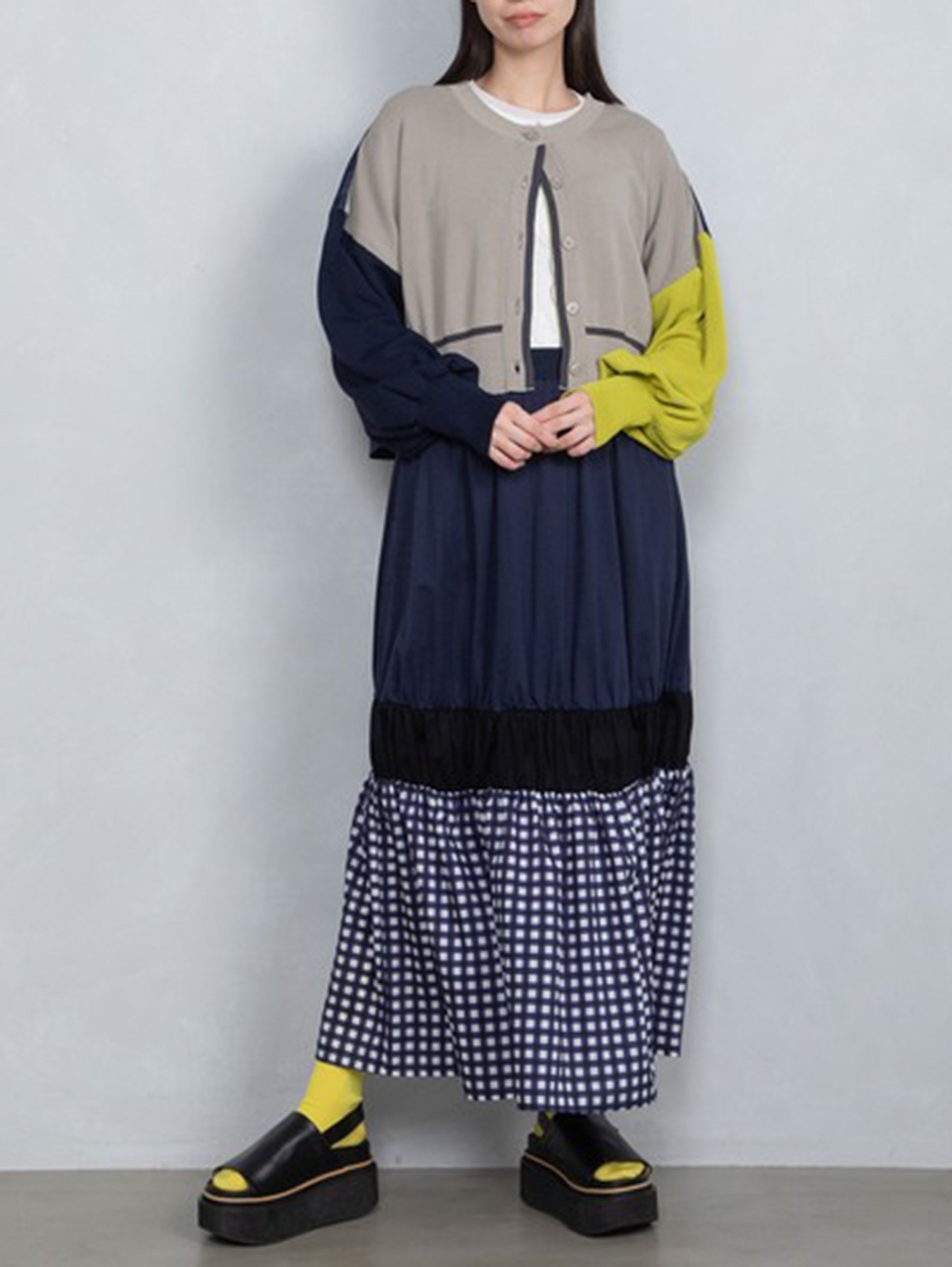color scheme knit cardigan