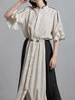 Piping shirt dress