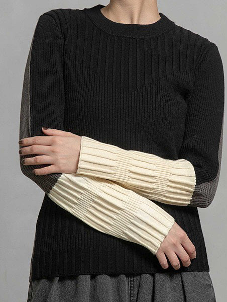 Color Block Rib Knit