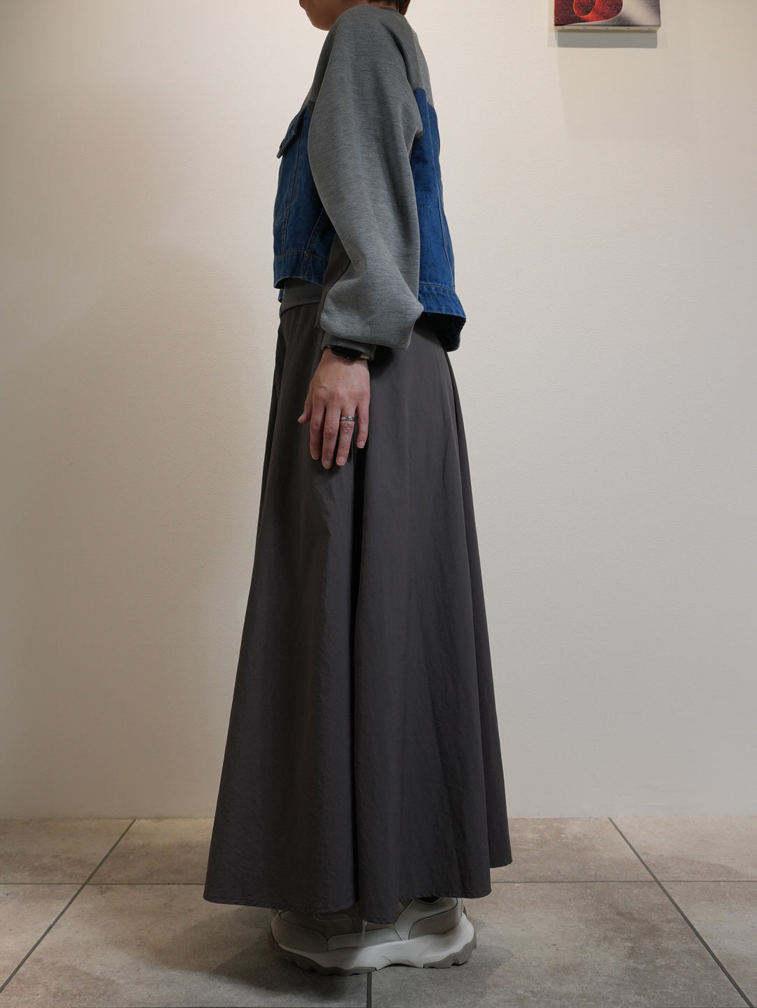 2wayジップアップドレス