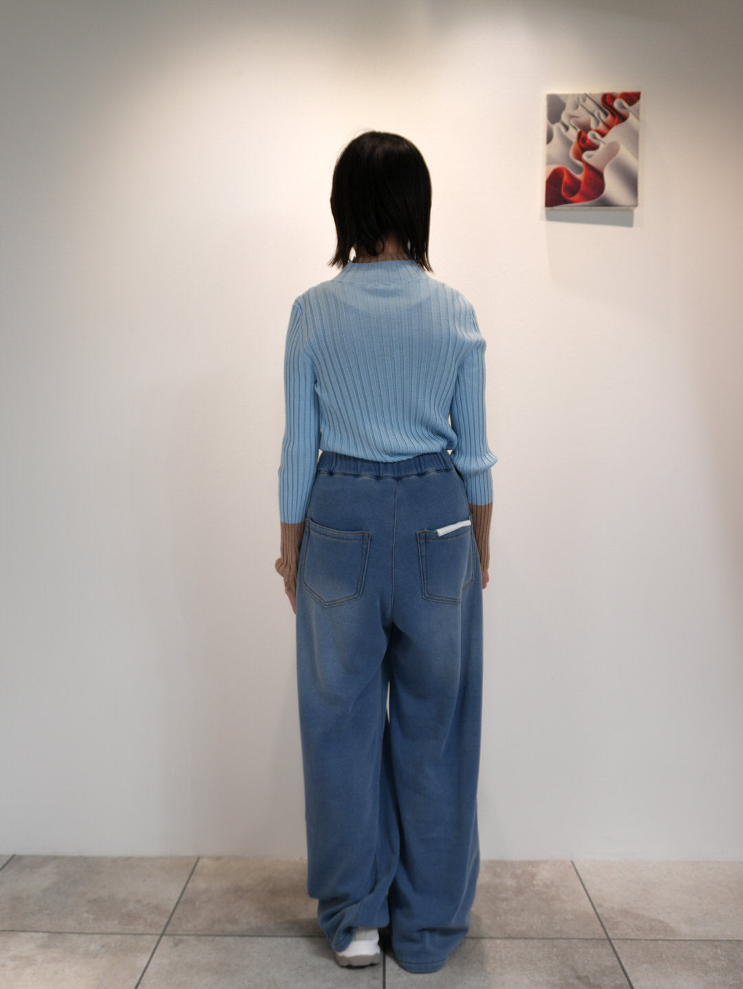 レイヤード風リブニット