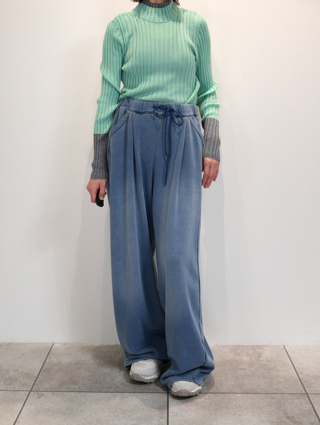 レイヤード風リブニット