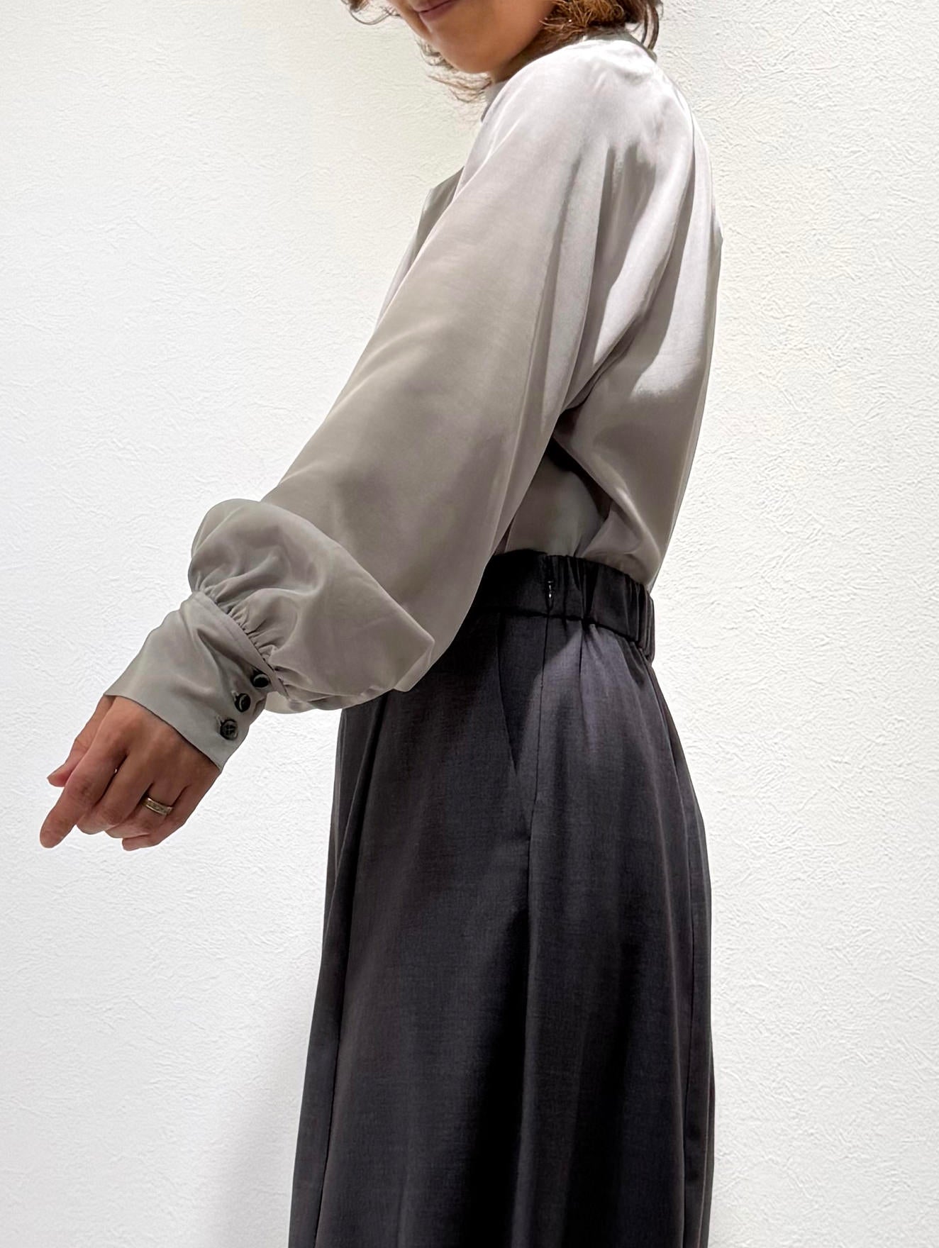 high neck blouse