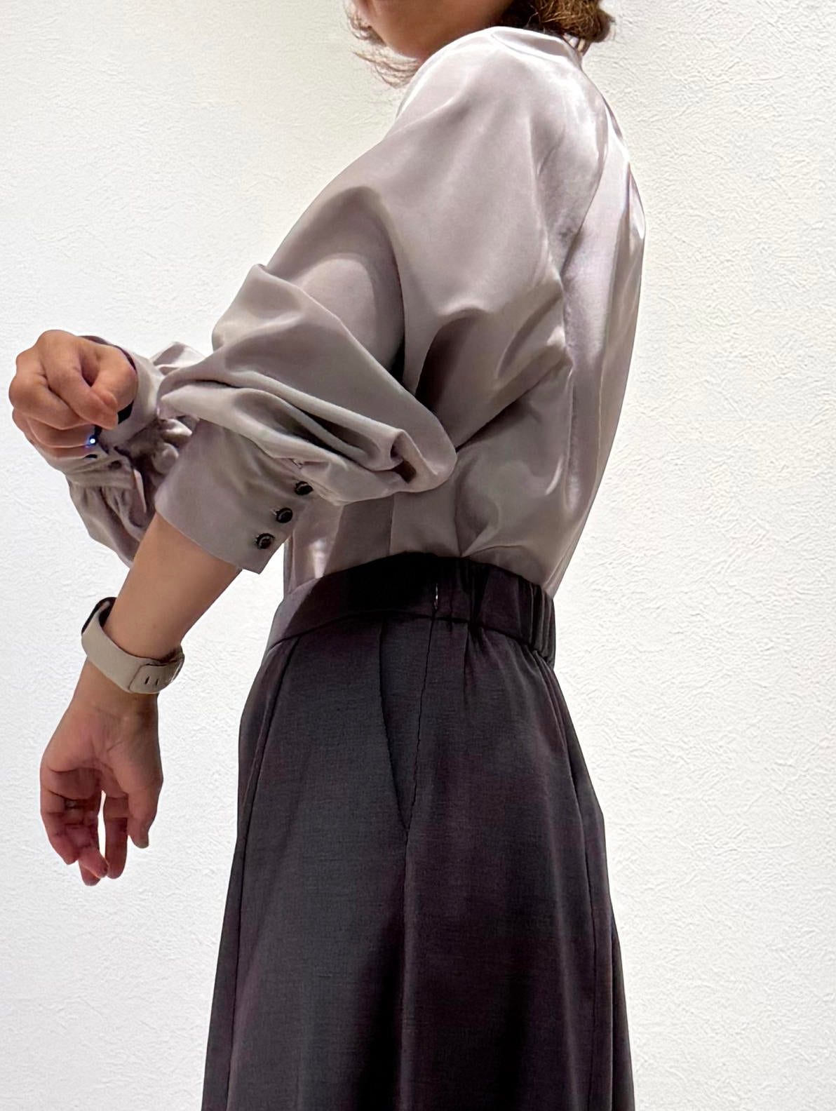 high neck blouse
