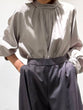 high neck blouse