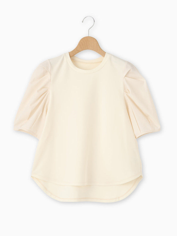 Tucked sleeve blouse