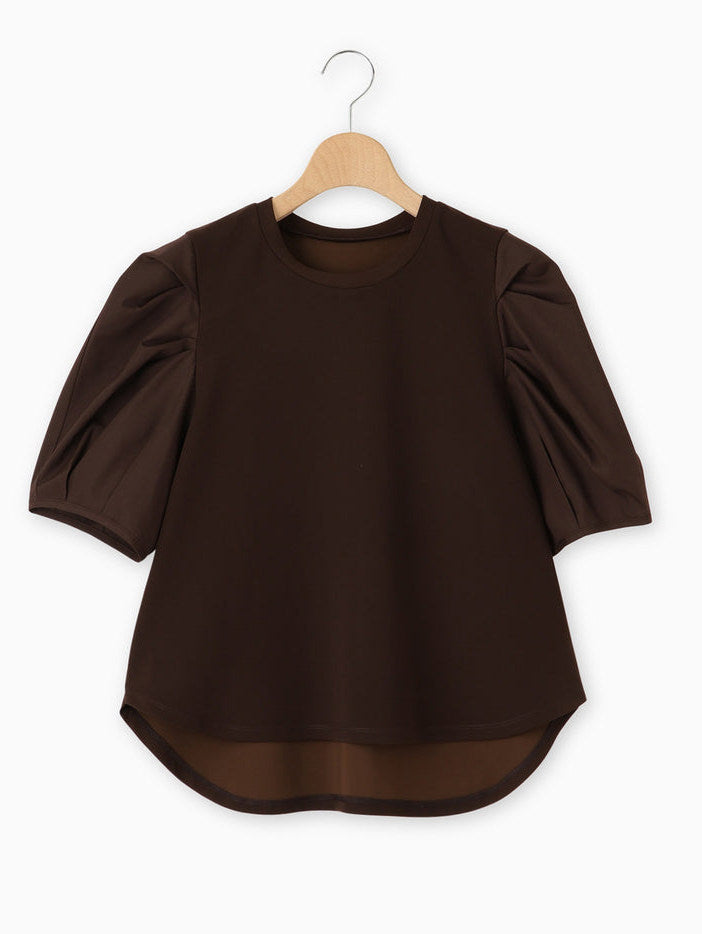 Tucked sleeve blouse