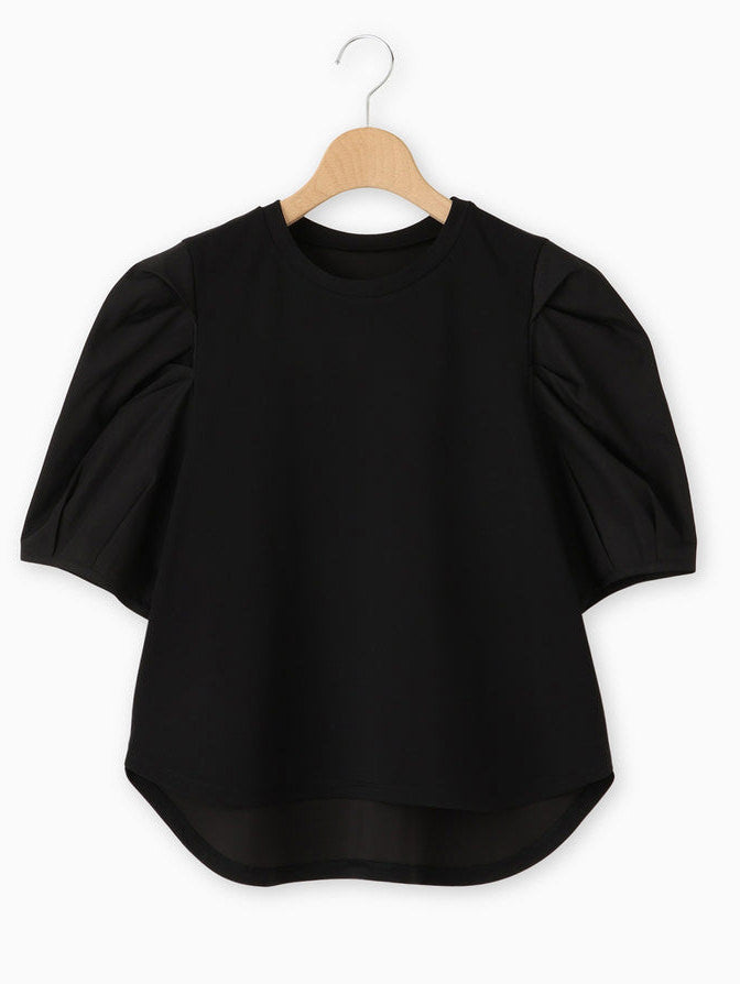 Tucked sleeve blouse