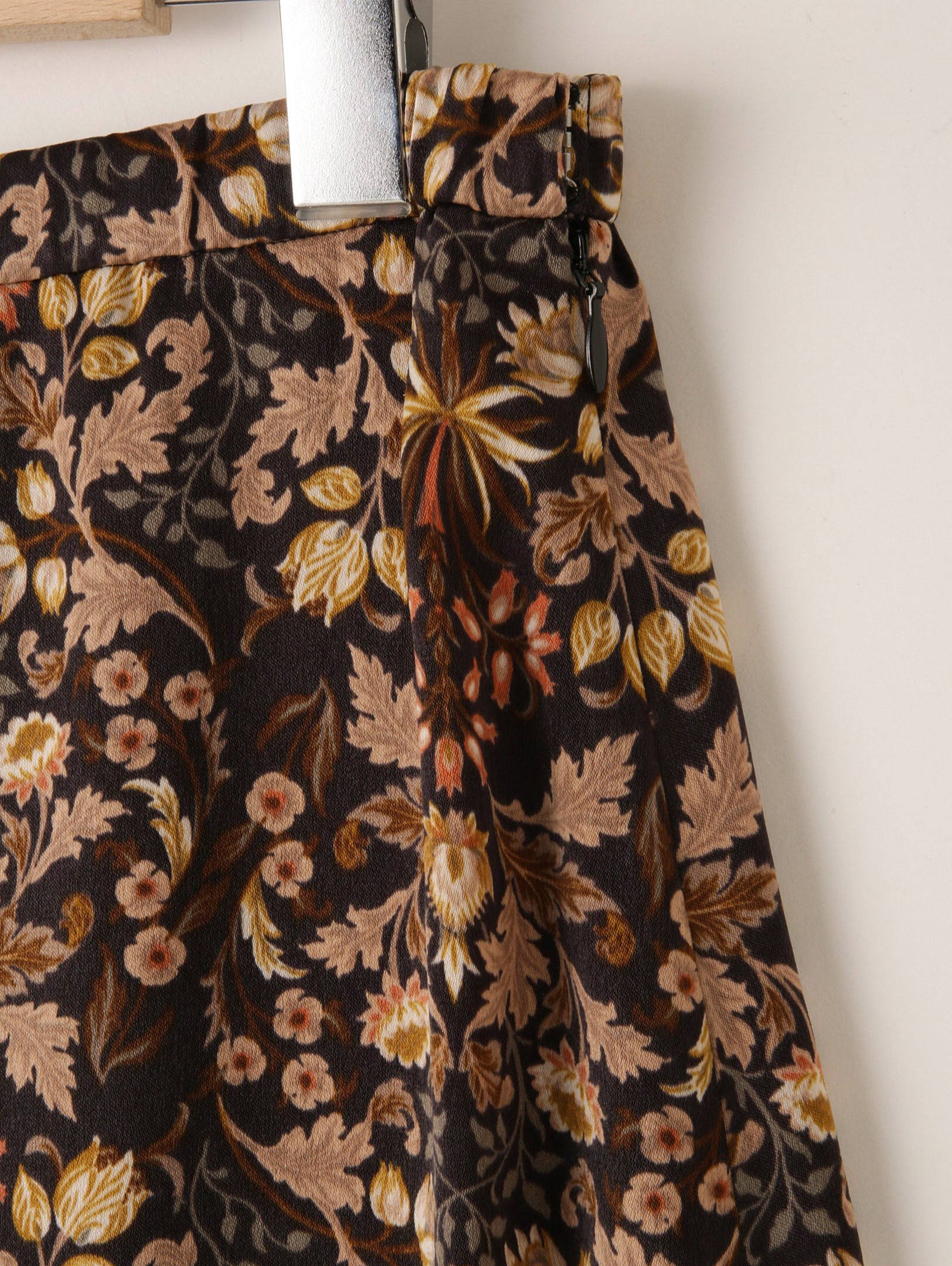 Art Flower Print Skirt
