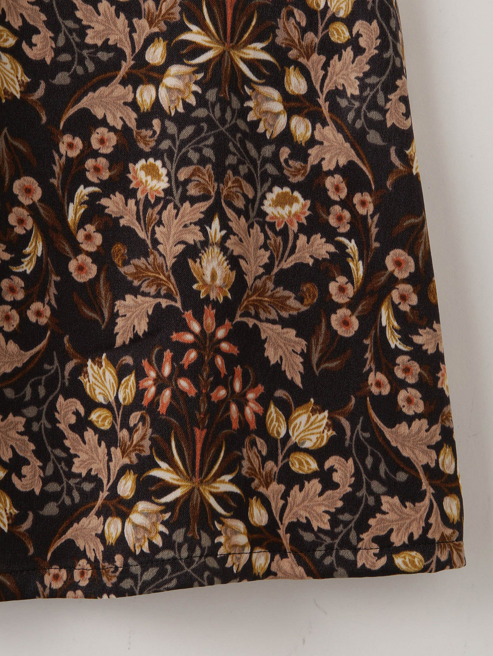 Art Flower Print Skirt