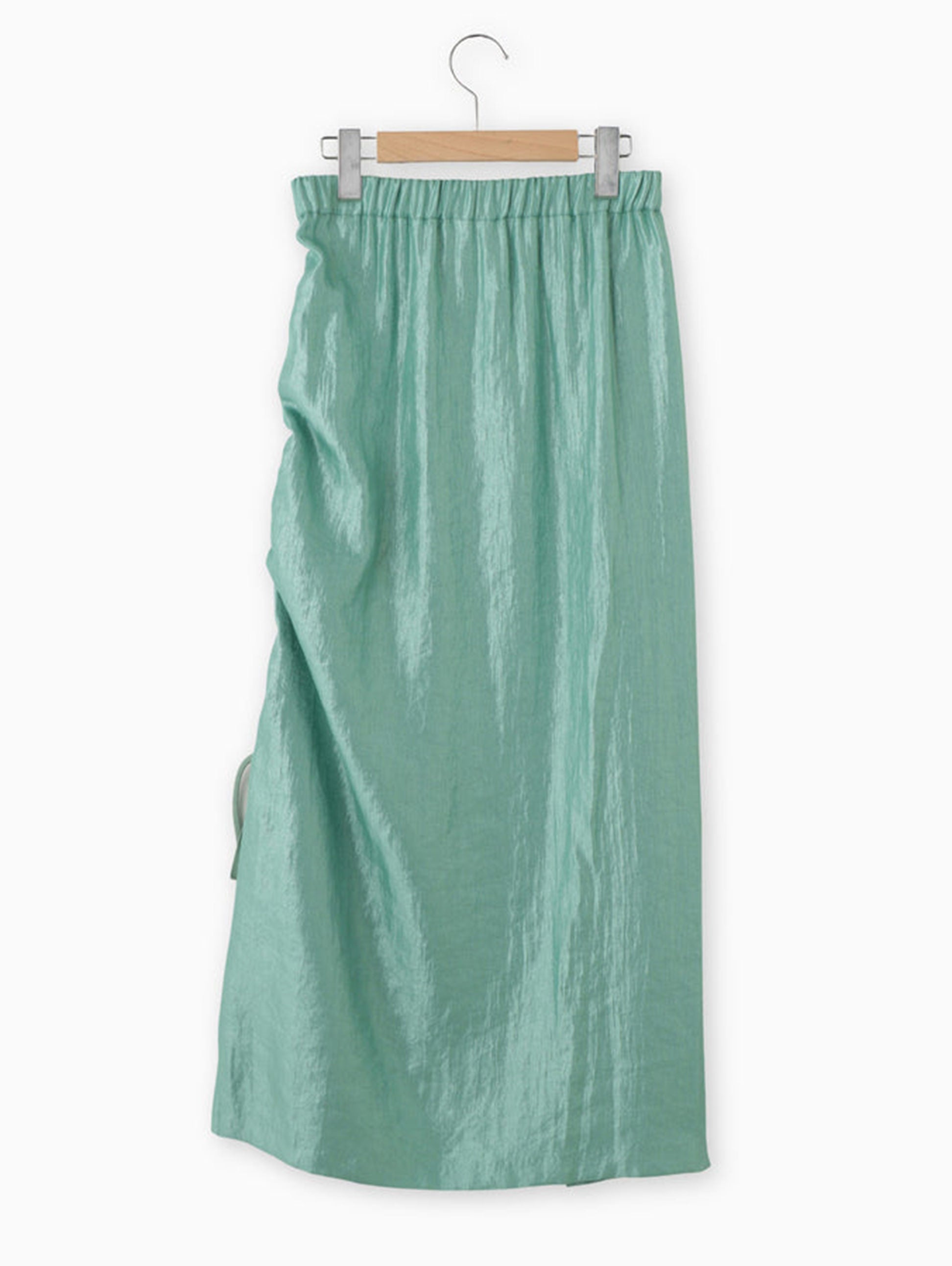 shirring satin skirt