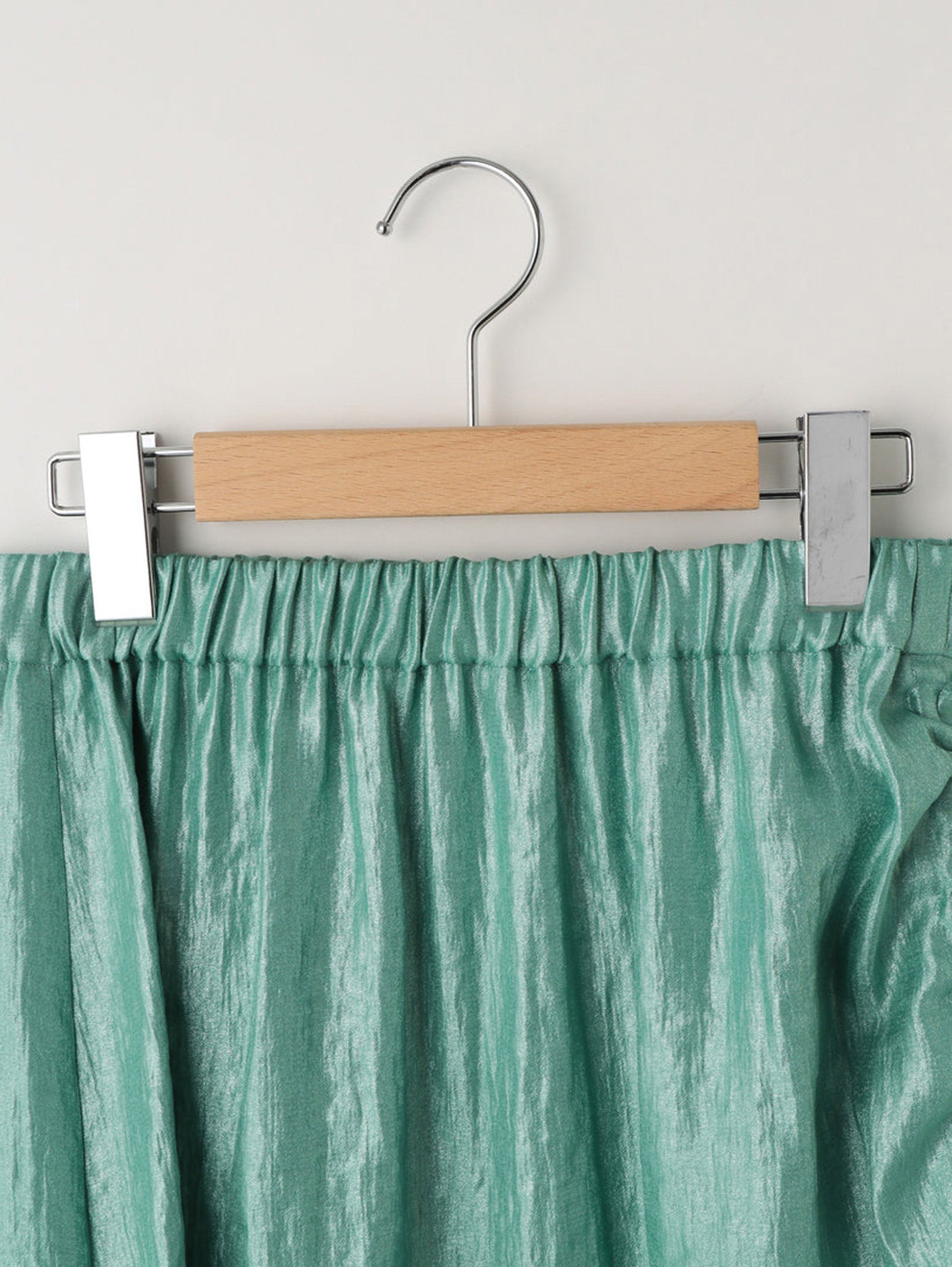 shirring satin skirt