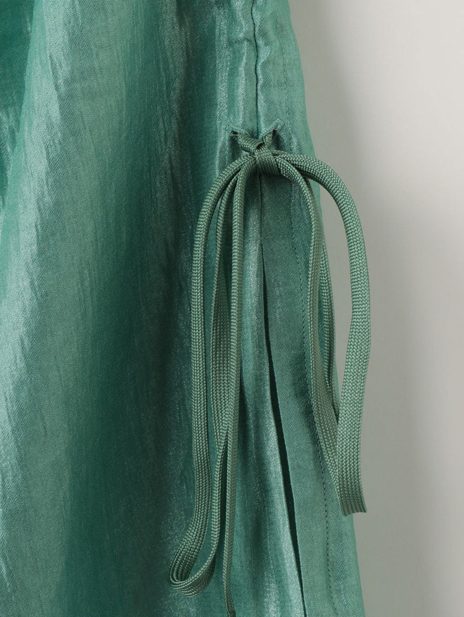 shirring satin skirt