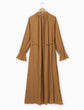 Stand collar shirt dress