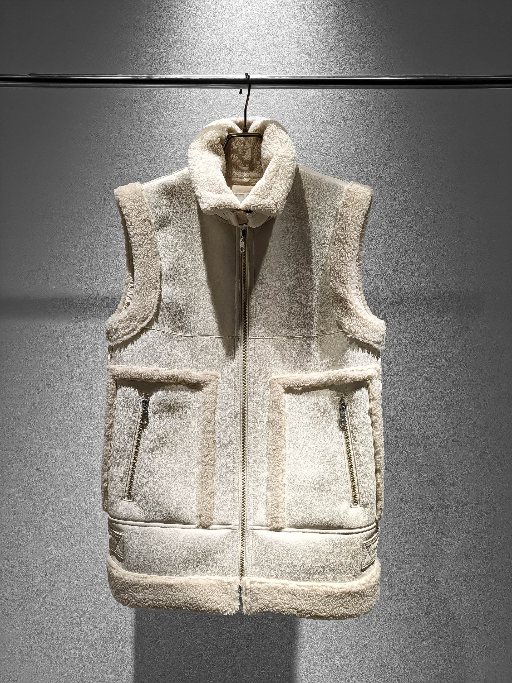 surreal【未使用品】Cloth Boa Neck Down Vest - www