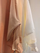 Sheer sleeve flare pullover