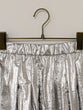 Metallic Silver Print Skirt