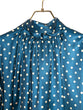 2WAY Polka dot satin blouse