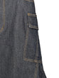 Denim cargo skirt