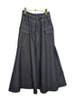 Denim cargo skirt