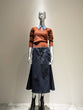 Denim cargo skirt