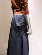 Denim cargo skirt