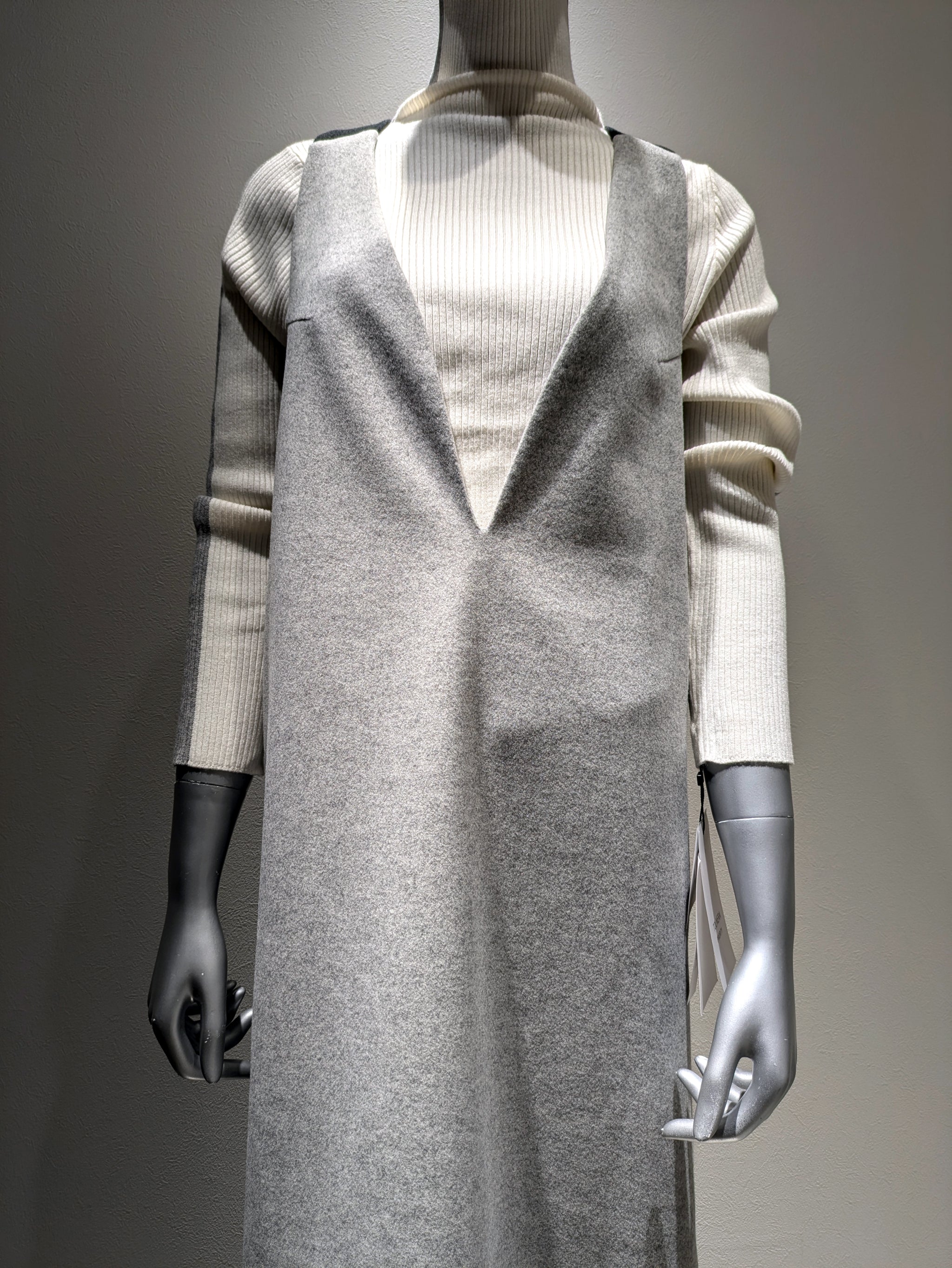 Side line rib knit