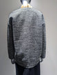 Tweed jersey collarless jacket