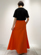 Gabardine long skirt