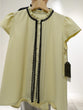 Lace ribbon tuck blouse