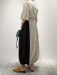 Piping shirt dress