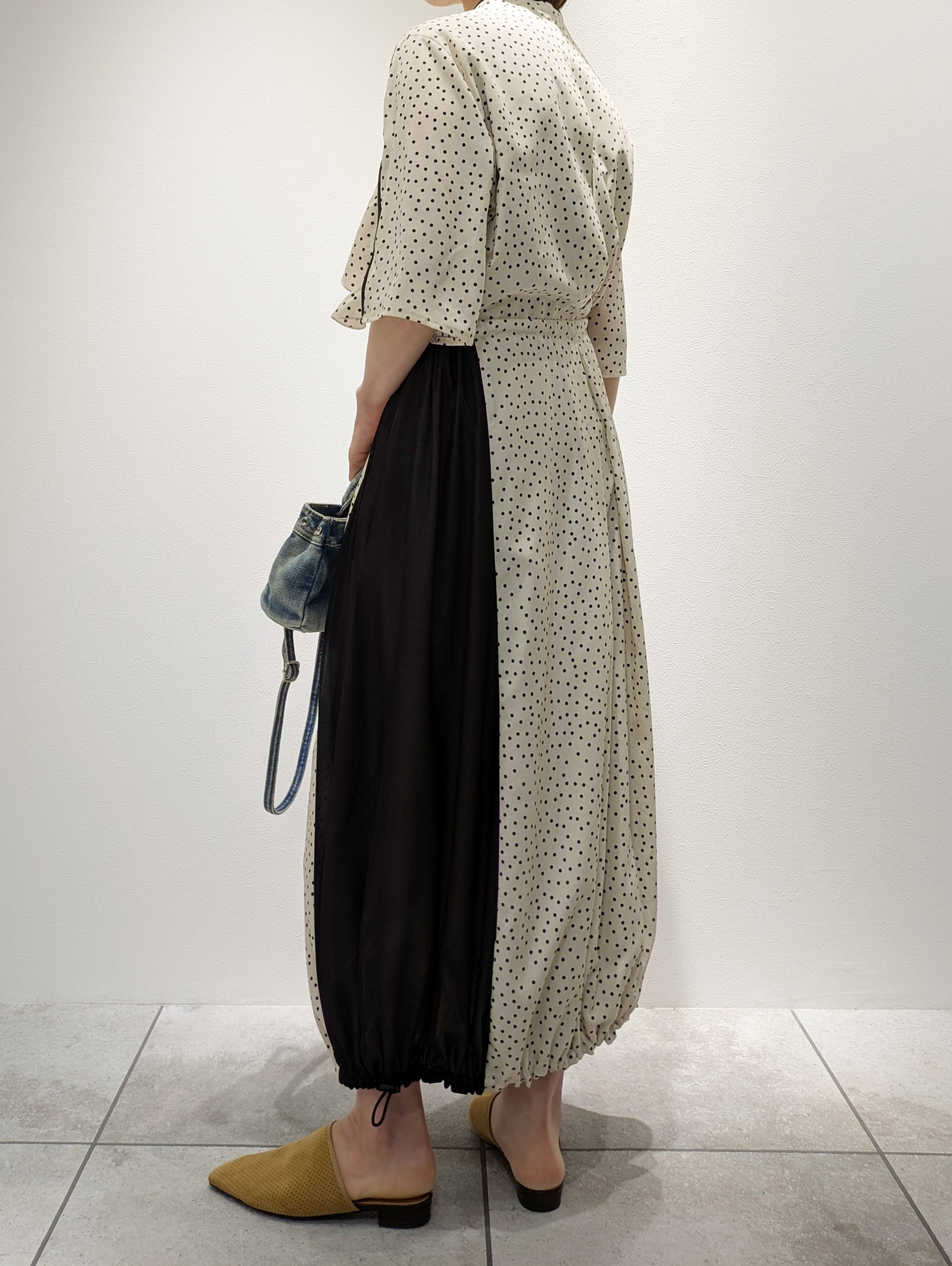 Piping shirt dress