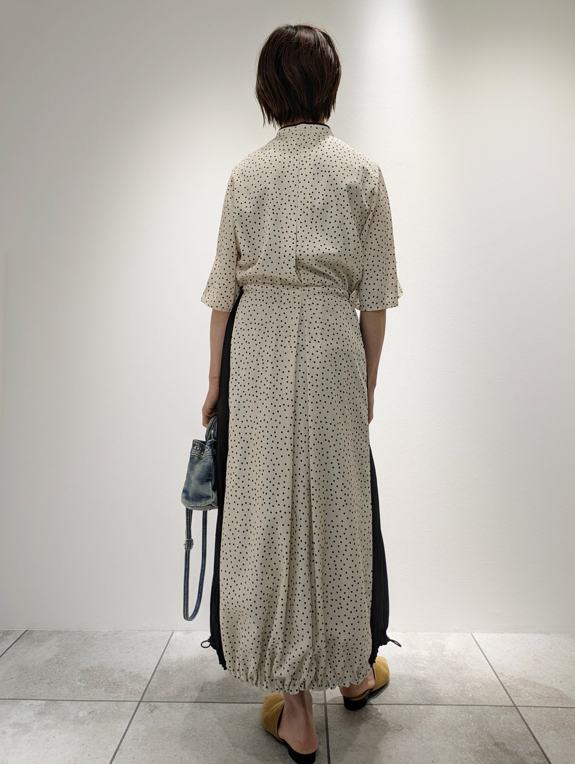 Piping shirt dress