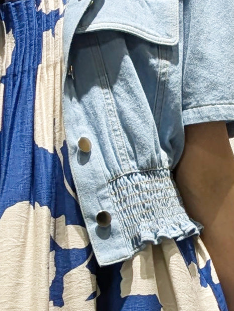 Dungaree short jacket